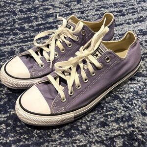 Converse Lavender Canvas Sneakers